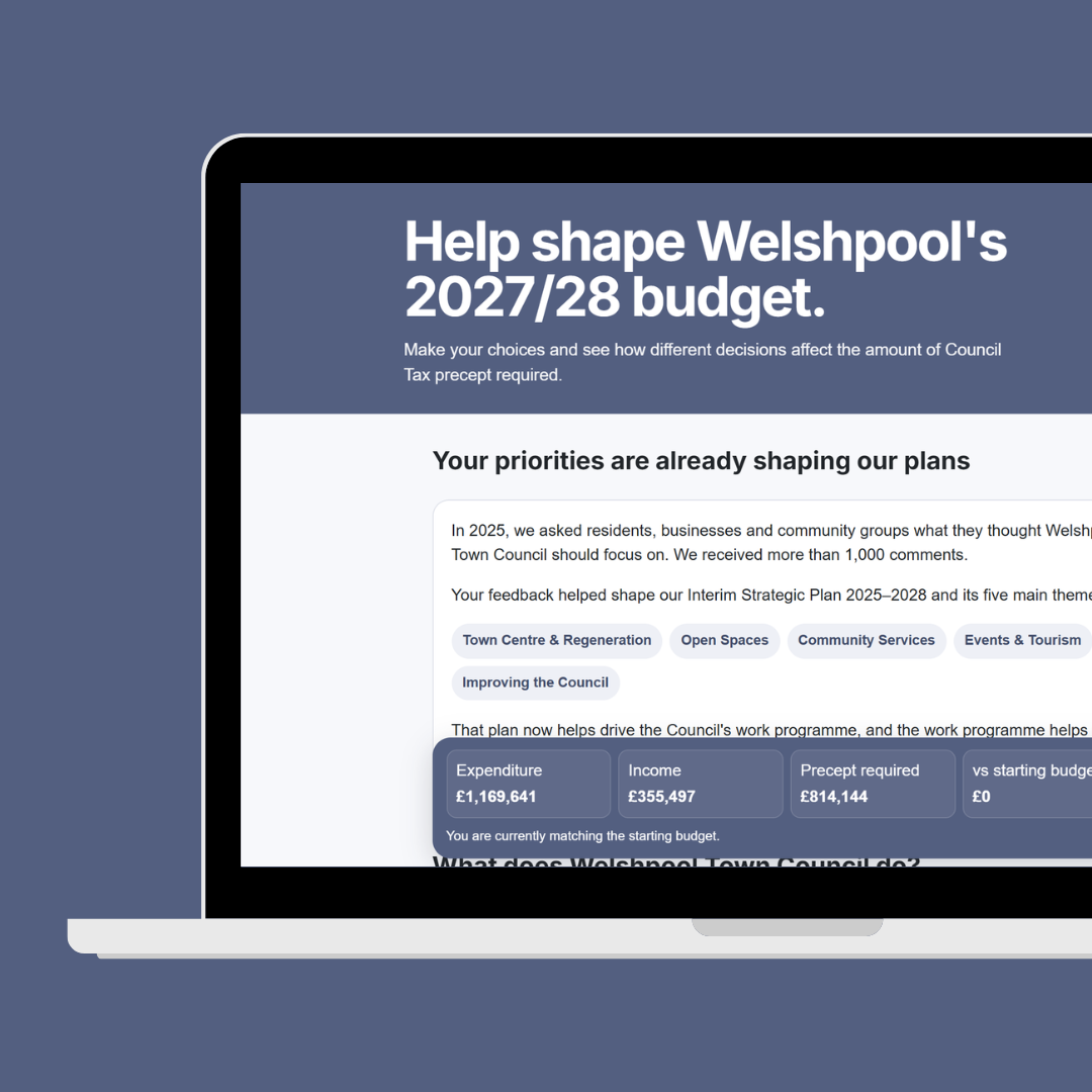 Photo for Welshpool residents invited to help shape Council budget